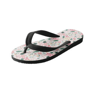 Pink Flamingo Tropical Summer Kids Flip Flop