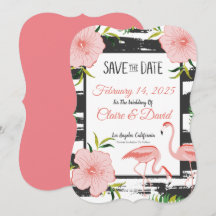 Pink Flamingo Tropical Wedding