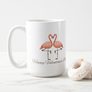 Pink Flamingo Valentine's Mug – Whimsical Romantic