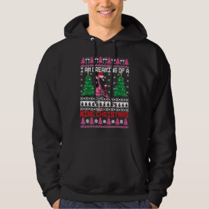 Pink Flamingo Wine Ugly I Am Dreaming Of A Wine Ch Hoodie