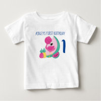 Pink Flamingo with Fruits First Birthday