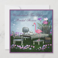 Pink Flamingo Wonderland Tea Party Bridal Shower