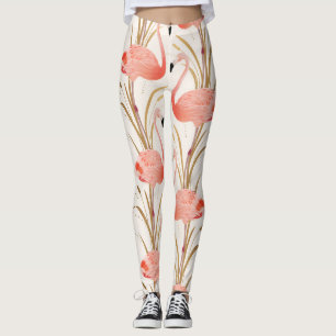 Pink Flamingo Workout Leggings