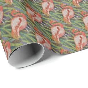 PINK FLAMINGO WRAPPING PAPER