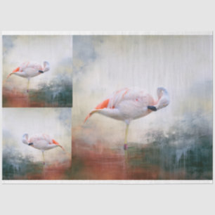 Pink Flamingo X3 Decoupage Tissue Paper