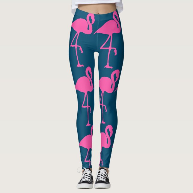PINK FLAMINGO YOGA PANTS (Front)