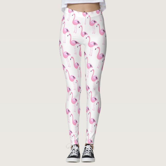 Pink Flamingos 2 2 Leggings (Front)