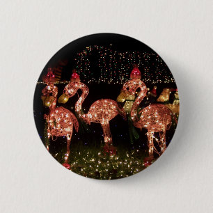 Pink Flamingo's 6 Cm Round Badge