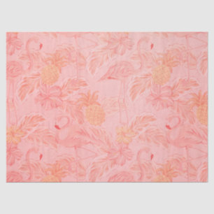 Pink Flamingos and Pineapple Tissue Paper