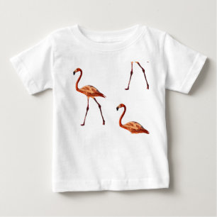 Pink Flamingos Baby Fine Jersey T-Shirt