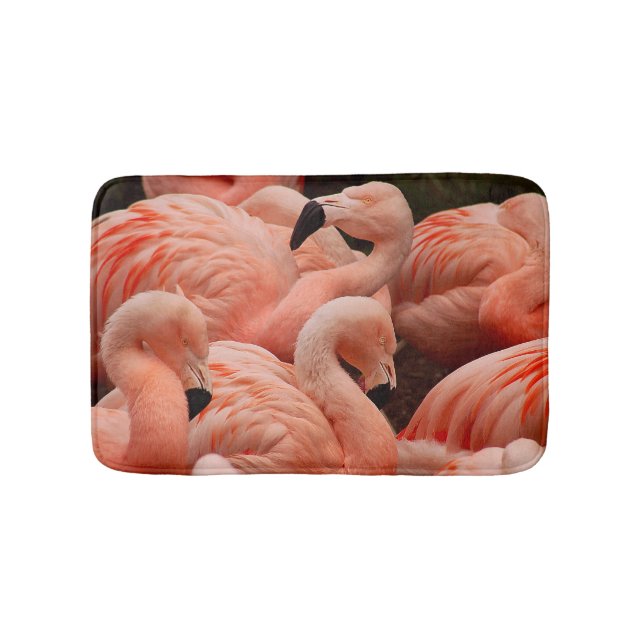 Pink flamingos bath mat (Front)