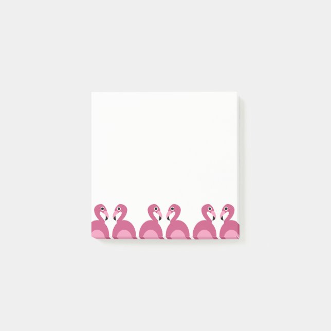 Pink Flamingos Border - Post-it® Notes (Front)