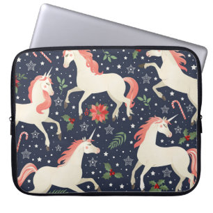 Pink flamingos, exotic birds, pineapples, tropical laptop sleeve