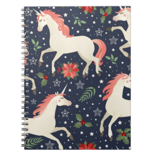 Pink flamingos, exotic birds, pineapples, tropical notebook