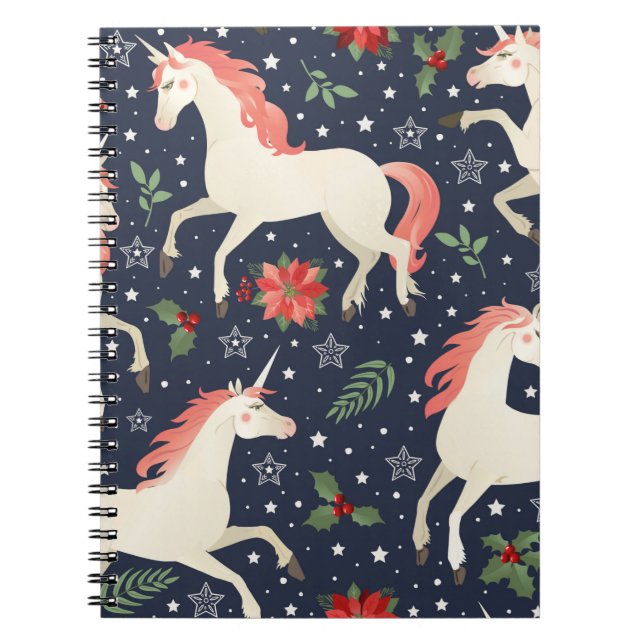 Pink flamingos, exotic birds, pineapples, tropical notebook (Front)
