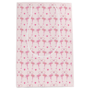 Pink flamingos gift bag