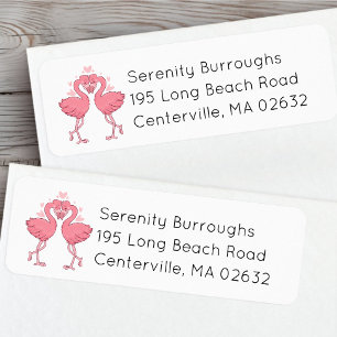 Pink Flamingos Hawaiian Tropical Beach Wedding