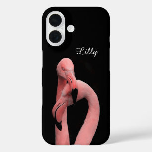 Pink flamingos iPhone case
