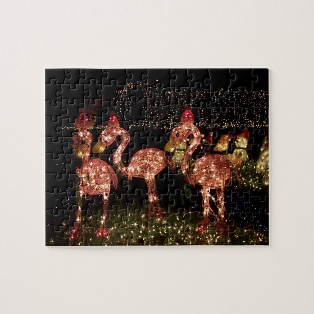 Pink Flamingo's Jigsaw Puzzle (Horizontal)