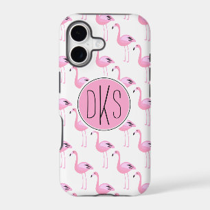 Pink Flamingos Monogram