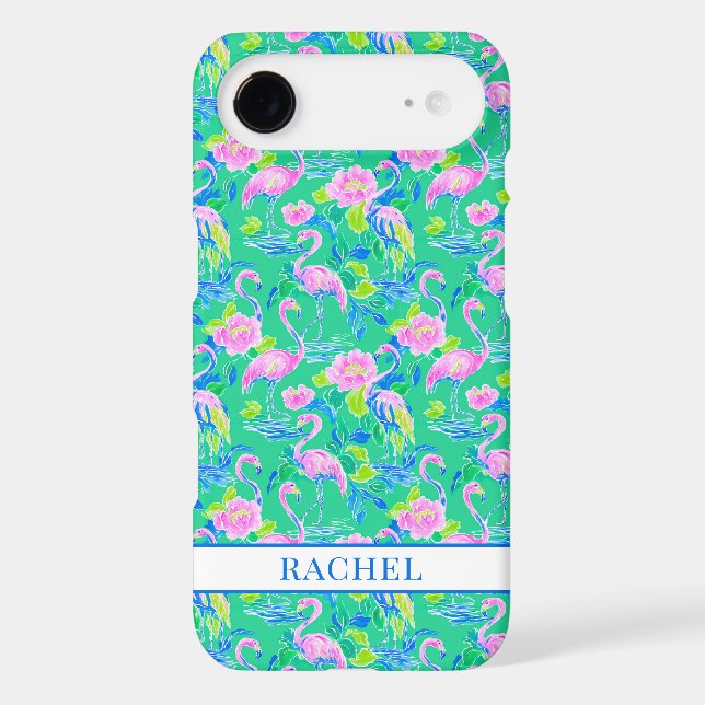 Pink Flamingos Monogrammed (Back)