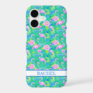 Pink Flamingos Monogrammed