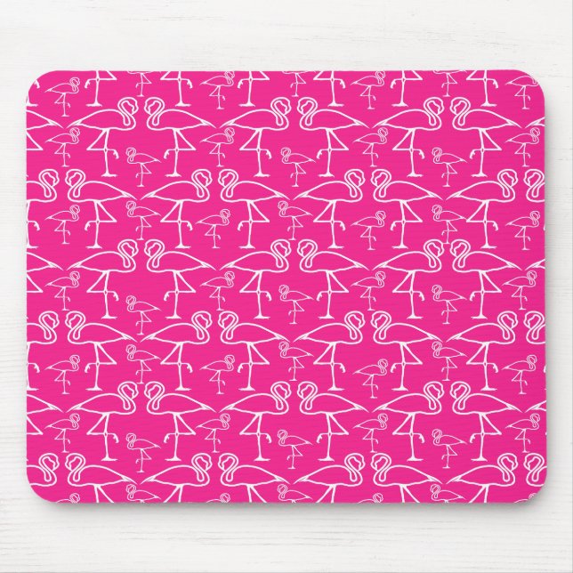 Pink Flamingos Mouse Mat (Front)