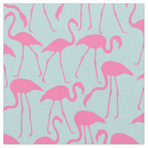 Pink Flamingos Pattern Fabric