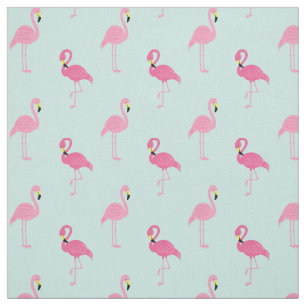 Pink Flamingos Pattern Fabric
