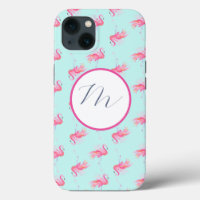 Pink Flamingos Pattern Tropical Phone Case