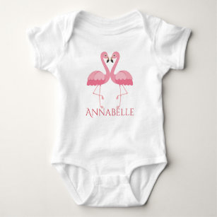 Baby girl store clothes with flamingos