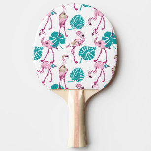 Pink Flamingos Ping Pong Paddle