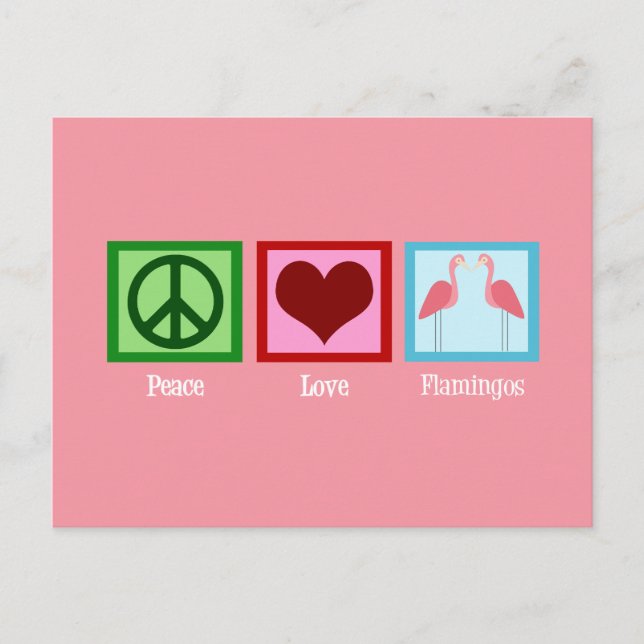 Pink Flamingos Postcard (Front)
