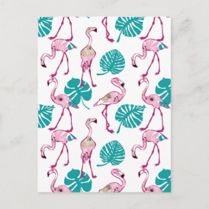 Pink Flamingos Postcard