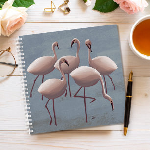 Pink Flamingos Serengeti Safari Wildlife Notebook