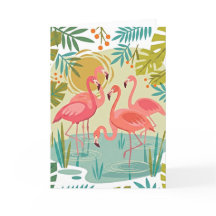 PINK FLAMINGOS STAND TOGETHER