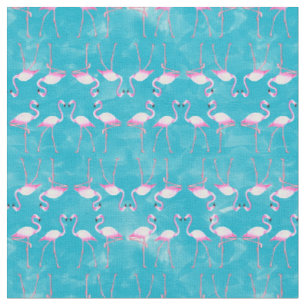 Pink Flamingos Summer Beach Fabric