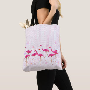 Pink Flamingos Tote Bag