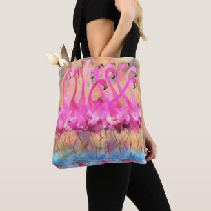 Pink Flamingos Tote Bag