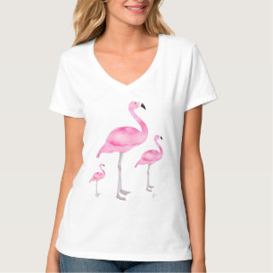 Pink Flamingos Tropical Cute T-Shirt