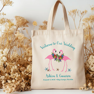 Pink Flamingos Wedding Welcome Bag