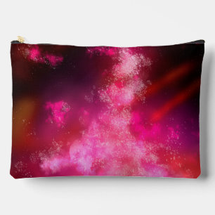 Pink Flare Night Sky Accessory Pouch