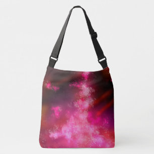 Pink Flare night sky Crossbody Bag