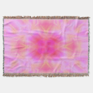 Pink Flare Throw Blanket