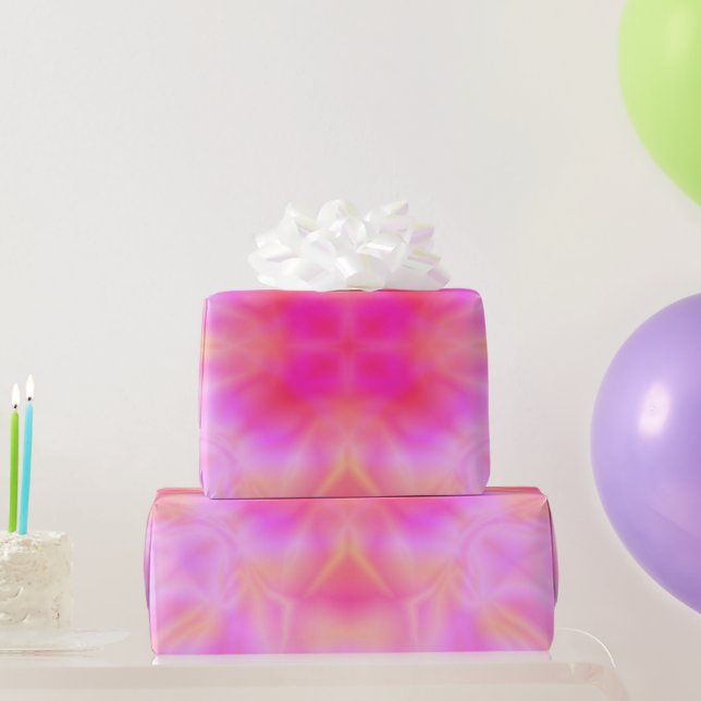 Pink Flare Wrapping Paper (Party Gifts)