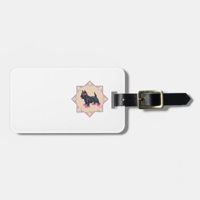 Pink Flip Flops Luggage Tag (Front Horizontal)