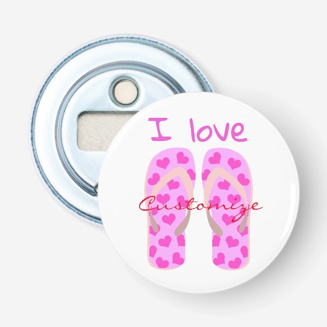 Pink Flip-Flops Thunder_Cove Bottle Opener (Front)