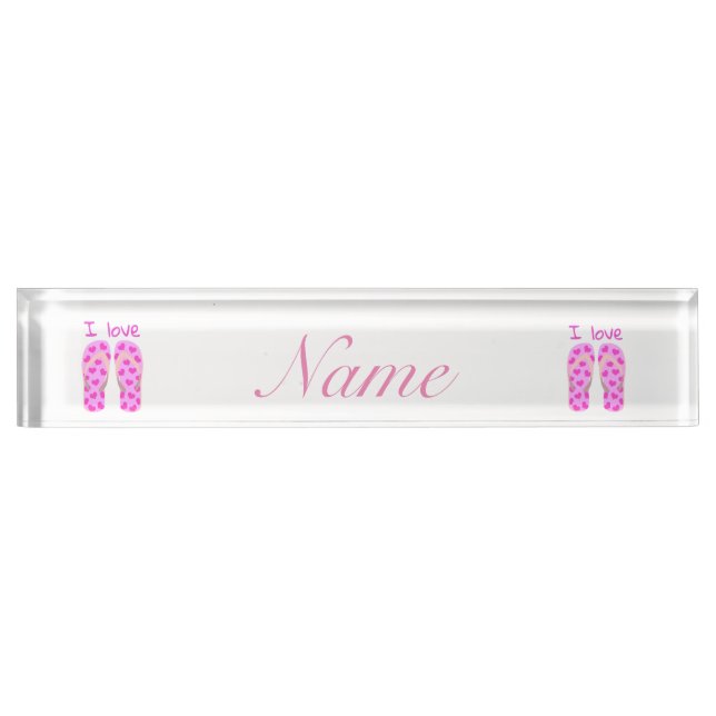 Pink Flip-Flops Thunder_Cove Nameplate (Front)