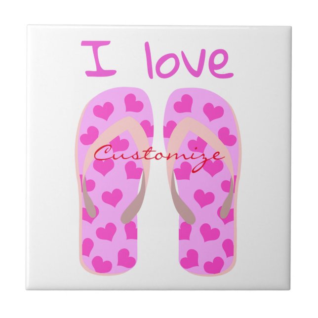 Pink Flip-Flops Thunder_Cove Tile (Front)