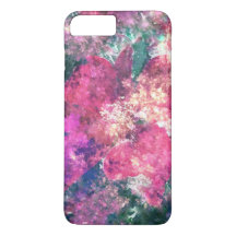 Pink Floral Abstract iPhone Case